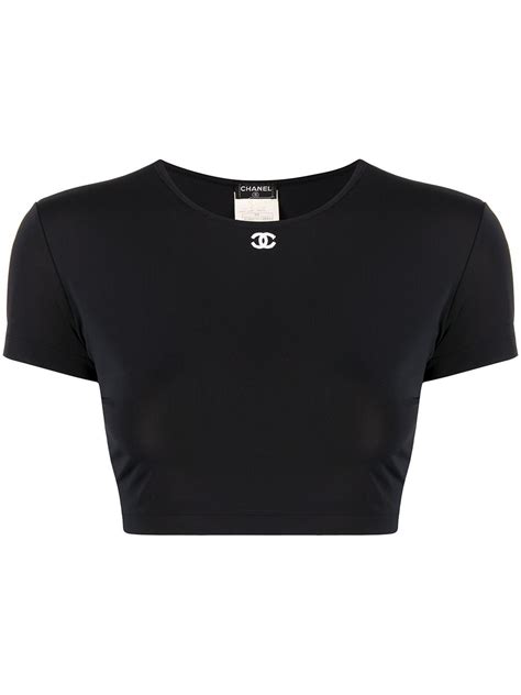 chanel crop tops|pre owned Chanel shirts.